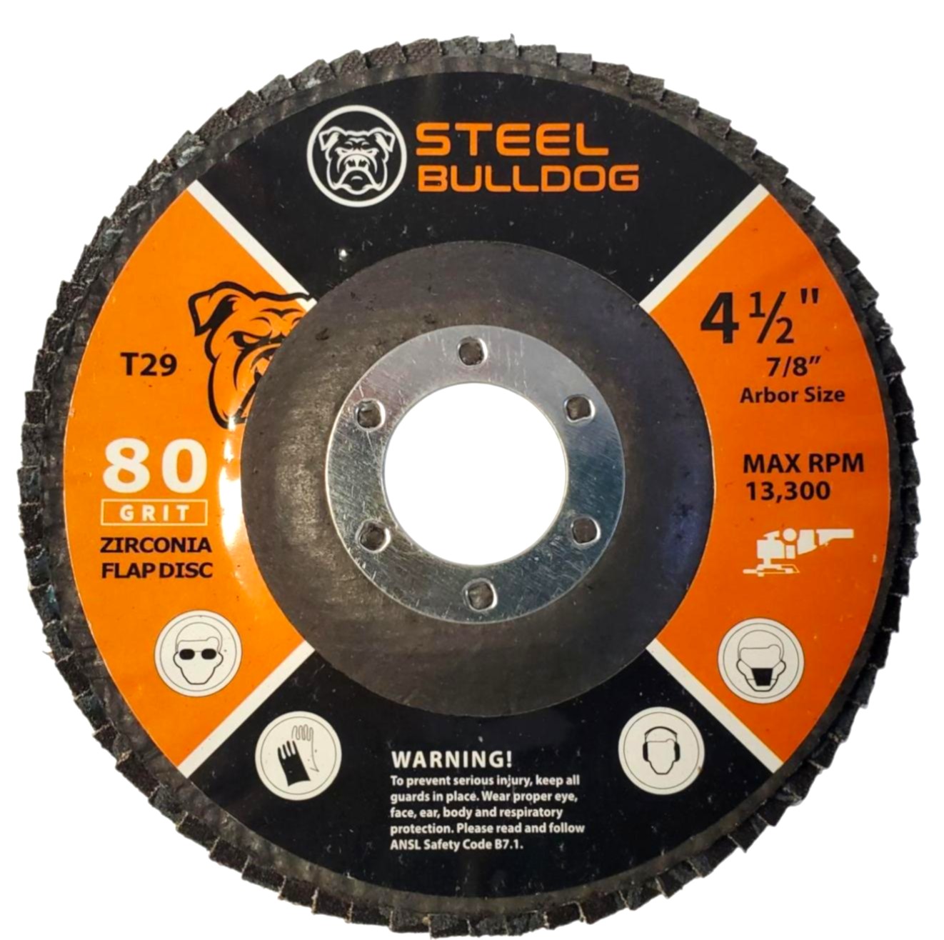 4-1/2″ x 7/8″ Zirconia Flap Disc – 10 Pack - Poor Boy Performance