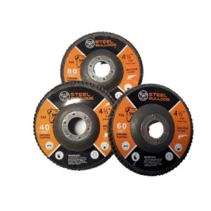 4-1/2″ x 7/8″ Zirconia Flap Disc – 10 Pack Assorted Grits